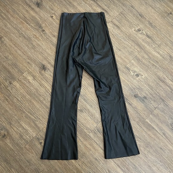 Commando Faux Leather Cropped Black Bootcut Pants Size Medium M - Picture 8 of 8